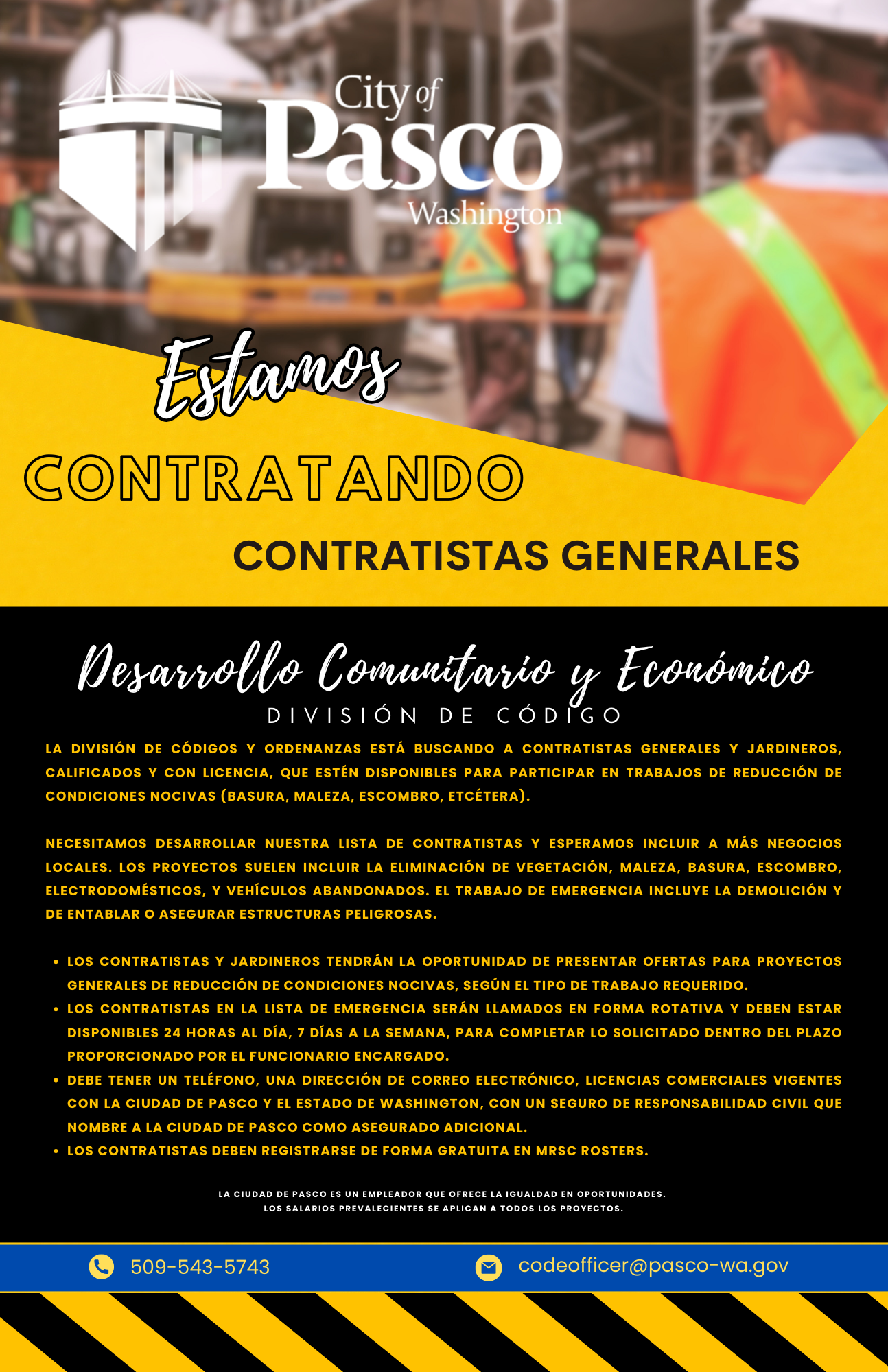 Abatement Contractor Advertisement - Spanish
